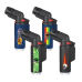 2 X Zengaz LIG10A  Angle Torch Jet Lighter With Flip Lid