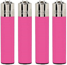 4 X Clipper Lighters. set of 4 Lighters  comes with a tube of 6 Clipper flints