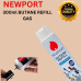 NewPort  300ml  purified Butane Gas fills every lighter wholesale qty of 2 cans