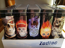 Zico wholesale lighters display  fifty  electronic skull collectable comes free