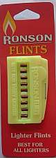 RONSON  Wholesale  Lighter Flints 24 Pack Display  216 flints  9 flints per pk