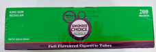 200 smokers choice empty filter tubes menthol