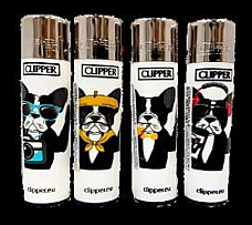 Clipper super lighter gas refillable collectable,set of 4 x 2 =8 great lighters