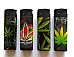 4xLarge electronic slim line gas refillable leaf lighters collectable