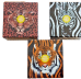 Aztec cigarette box 30s quality hinged push to open Animal design set of 3