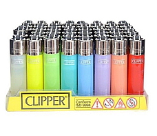 CLIPPER LIGHTERS wholesale  48 lighters assorted Translucent colors large  gas