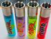 Clipper  4 x Graffiti Refillable Lighters (EB66) collectable set of 4 rare