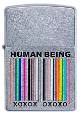 GENUINE ZIPPO WINDPROOF LIGHTER HUMAN BEING DESIGN (97578) GIFT BOXED !