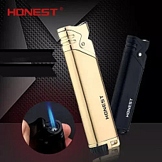 Honest Vintage Metal Cigarette Ultra Refillable Butane Windproof Torch Lighters