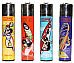 Clipper super lighter gas refillable collectable,set of 4  x 2 8 great lighters