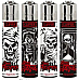 Clipper gas collectable set of 4  Grim Reaper comes with a tube of flints