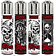 Clipper gas collectable set of 4  Grim Reaper comes with a tube of flints