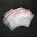 PLASTIC ZIP LOCK RED LINE BAGS  PACK OF 100  40 mm x 40 mm