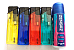 Lighters ultra slim electronic large gas refillable lighters set of four color