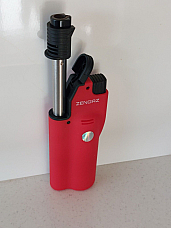 1 X Zengaz Extendable adjustable Torch Jet Lighter dark Red never burn out