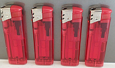 4 X large  Electronic Lighters gas refillable lighters comes with 18ml gas refil