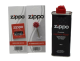 CRI Red Oil Lighter + Zippo Cigarette Lighter Refill Fluid 125ml+Wick+Flints