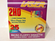 Laser 3.5 Floppy Disks 25 Pack - UNUSED NEW OLD STOCK SEALED made in Japan