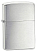 New ZIPPO Windproof Lighter 200 Brushed Finish Chrome Silver 90200 AU Genuine