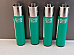 Genuine Clipper Lighter  SOLID green Large Flint normal flame    4 Pack